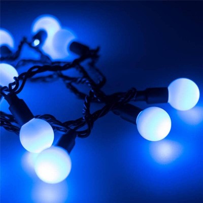 Уличная светодиодная гирлянда Ardecoled шарики 230V синий ARD-Ball-Classic-D23-10000-Black-80Led Blue 025600 - изображение 2 Уличная светодиодная гирлянда Ardecoled шарики 230V синий ARD-Ball-Classic-D23-10000-Black-80Led Blue 025600 - изображение 2
