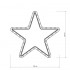 Светодиодная фигура Ardecoled Звездочка ARD-Star-M1-295X275-36Led Warm 025312 - изображение 3 Светодиодная фигура Ardecoled Звездочка ARD-Star-M1-295X275-36Led Warm 025312 - изображение 3