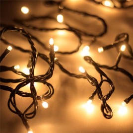 Светодиодная гирлянда Ardecoled нить 230V теплый белый ARD-String-Home-5000-Green-50Led-Std Warm 025764