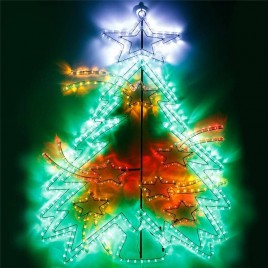 Светодиодная фигура Ardecoled Новогодняя ель ARD-Fir-M1-1000X770-648Led 025310