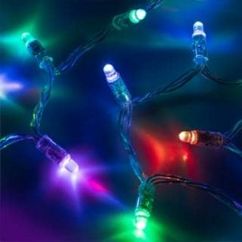 Уличная светодиодная гирлянда Ardecoled нить 12V разноцветная ARD-String-Classic-6000-Black-40Led-Live RGB-SPI 031519
