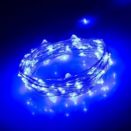 Уличная светодиодная гирлянда Ardecoled роса 230V синий ARD-Classic-Dew-5000-Clear-100Led-STD Blue 034757