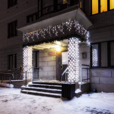 Уличная светодиодная гирлянда Ardecoled бахрома ARD-Edge-PRO-4000x600-Black-128LED-Milk-Flash White 034131 - изображение 4 Уличная светодиодная гирлянда Ardecoled бахрома ARD-Edge-PRO-4000x600-Black-128LED-Milk-Flash White 034131 - изображение 4