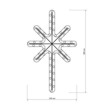 Светодиодная фигура Ardecoled Звездочка ARD-Star-M2-380X250-36Led Warm 025313 - изображение 4 Светодиодная фигура Ardecoled Звездочка ARD-Star-M2-380X250-36Led Warm 025313 - изображение 4