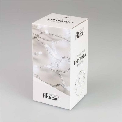Уличная светодиодная гирлянда Ardecoled бахрома 230V холодный белый ARD-Edge-Classic-2400X600-Clear-88Led-Pulse White 034918 - изображение 4 Уличная светодиодная гирлянда Ardecoled бахрома 230V холодный белый ARD-Edge-Classic-2400X600-Clear-88Led-Pulse White 034918 - изображение 4