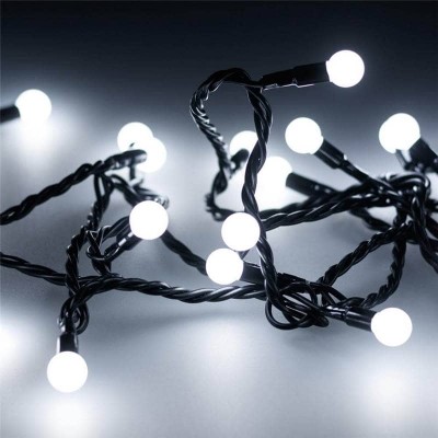 Уличная светодиодная гирлянда Ardecoled шарики 230V белый ARD-Ball-Classic-D13-10000-Black-100Led White 025571 - изображение 2 Уличная светодиодная гирлянда Ardecoled шарики 230V белый ARD-Ball-Classic-D13-10000-Black-100Led White 025571 - изображение 2
