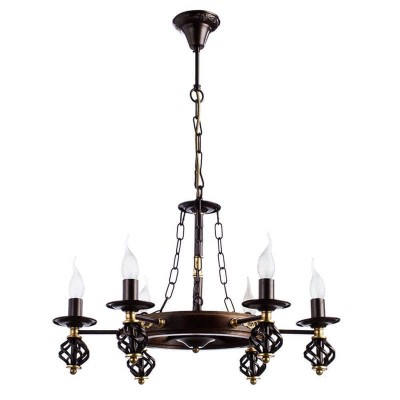 Подвесная люстра Arte Lamp Cartwheel A4550LM-6CK - изображение 5 Подвесная люстра Arte Lamp Cartwheel A4550LM-6CK - изображение 5