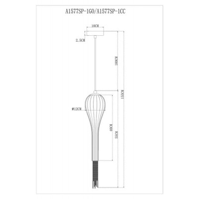 Подвесной светильник Arte Lamp Waterfall A1577SP-1CC - изображение 2 Подвесной светильник Arte Lamp Waterfall A1577SP-1CC - изображение 2