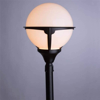 Уличный светильник Arte Lamp Monaco A1496PA-1BK - изображение 3 Уличный светильник Arte Lamp Monaco A1496PA-1BK - изображение 3