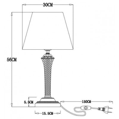 Настольная лампа Arte Lamp Gracie A7301LT-1PB - изображение 3 Настольная лампа Arte Lamp Gracie A7301LT-1PB - изображение 3