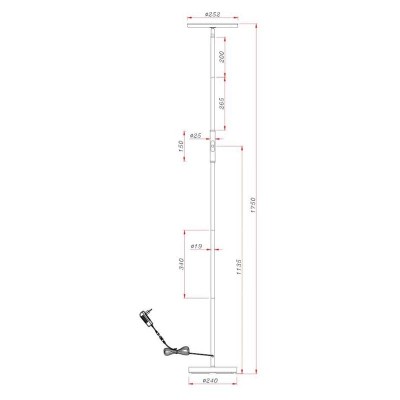 Торшер Arte Lamp Sceptrum A1822PN-1BK - изображение 2 Торшер Arte Lamp Sceptrum A1822PN-1BK - изображение 2