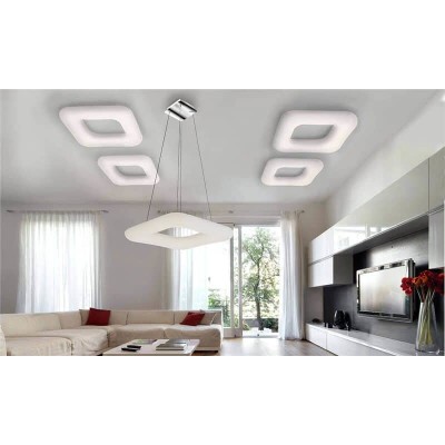 Подвесной светильник Azzardo Donut Sq Pendant 60 CCT AZ2667 - изображение 3 Подвесной светильник Azzardo Donut Sq Pendant 60 CCT AZ2667 - изображение 3