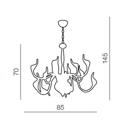 Подвесная люстра Azzardo Snake 2 AZ0043 - изображение 4 Подвесная люстра Azzardo Snake 2 AZ0043 - изображение 4