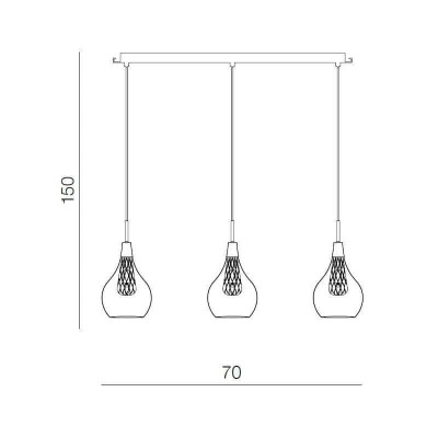 Подвесной светильник Azzardo Elektra 3 line AZ1689 - изображение 2 Подвесной светильник Azzardo Elektra 3 line AZ1689 - изображение 2