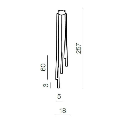 Подвесной светильник Azzardo Stylo 5 AZ0119 - изображение 2 Подвесной светильник Azzardo Stylo 5 AZ0119 - изображение 2