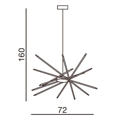 Подвесная люстра Azzardo Spider 2 AZ0170 - изображение 2 Подвесная люстра Azzardo Spider 2 AZ0170 - изображение 2
