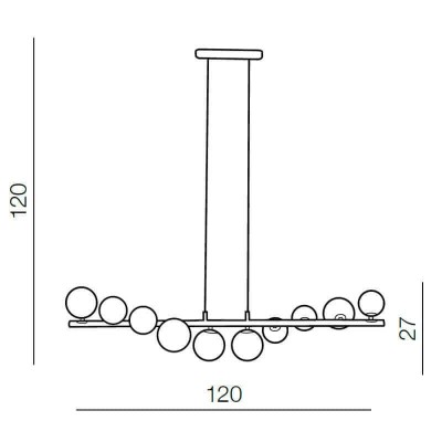 Подвесная люстра Azzardo Sybilla 10 pendant AZ2100 - изображение 2 Подвесная люстра Azzardo Sybilla 10 pendant AZ2100 - изображение 2