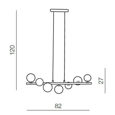 Подвесная люстра Azzardo Sybilla 7 pendant AZ2102 - изображение 2 Подвесная люстра Azzardo Sybilla 7 pendant AZ2102 - изображение 2