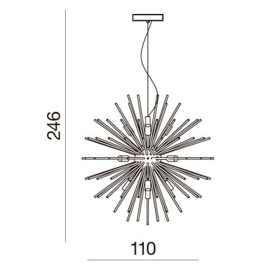 Плафон Azzardo Sirius Stick 110 AZ2121 - изображение 2 Плафон Azzardo Sirius Stick 110 AZ2121 - изображение 2