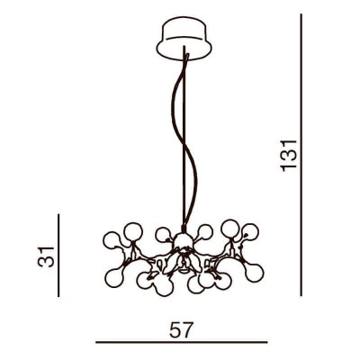 Подвесная люстра Azzardo Neurono 15 AZ0107 - изображение 2 Подвесная люстра Azzardo Neurono 15 AZ0107 - изображение 2
