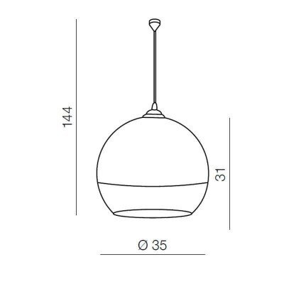 Подвесной светильник Azzardo Silver ball 35 AZ0732 - изображение 3 Подвесной светильник Azzardo Silver ball 35 AZ0732 - изображение 3