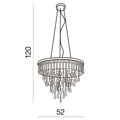 Подвесная люстра Azzardo Kalabria XL AZ2926 - изображение 3 Подвесная люстра Azzardo Kalabria XL AZ2926 - изображение 3