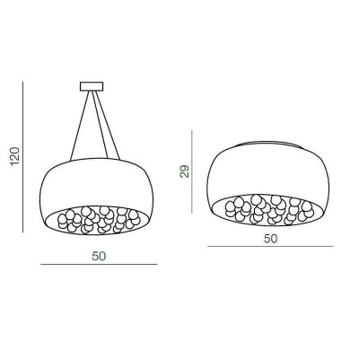 Подвесная люстра Azzardo Quince 50 AZ0702 - изображение 2 Подвесная люстра Azzardo Quince 50 AZ0702 - изображение 2