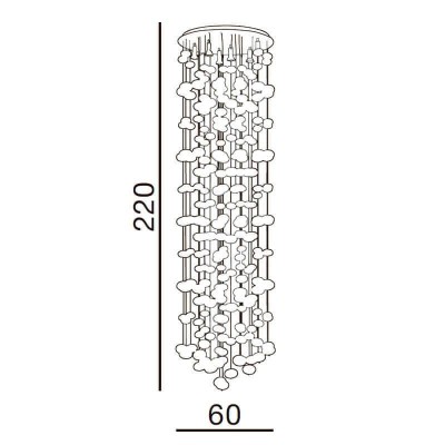 Подвесная люстра Azzardo Luvia 220 XXL AZ1296 - изображение 2 Подвесная люстра Azzardo Luvia 220 XXL AZ1296 - изображение 2