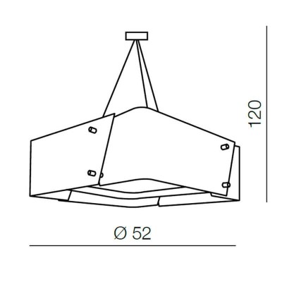 Подвесная люстра Azzardo Square 52 AZ0588 - изображение 2 Подвесная люстра Azzardo Square 52 AZ0588 - изображение 2