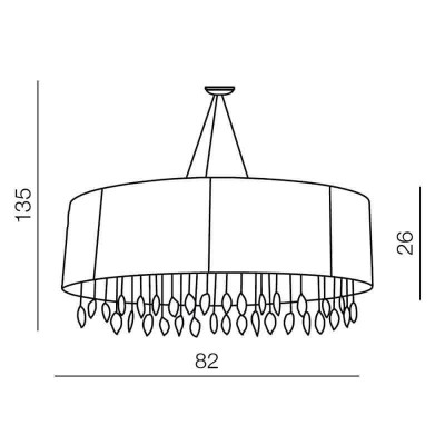 Подвесная люстра Azzardo Sidney oval AZ1839 - изображение 2 Подвесная люстра Azzardo Sidney oval AZ1839 - изображение 2