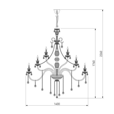 Подвесная люстра Bogates 336 Strotskis - изображение 2 Подвесная люстра Bogates 336 Strotskis - изображение 2