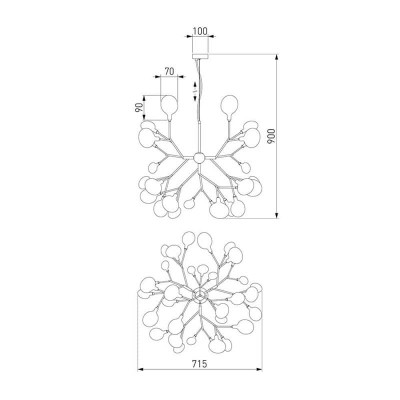Подвесная люстра Bogates Lamella 555 - изображение 5 Подвесная люстра Bogates Lamella 555 - изображение 5