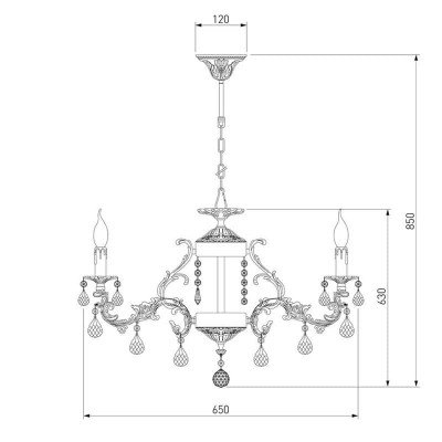 Подвесная люстра Bogates 212/8 Strotskis - изображение 3 Подвесная люстра Bogates 212/8 Strotskis - изображение 3