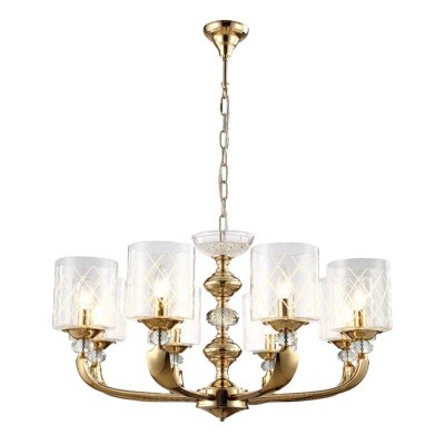 Подвесная люстра Crystal Lux Gracia SP8 Gold - изображение 2 Подвесная люстра Crystal Lux Gracia SP8 Gold - изображение 2