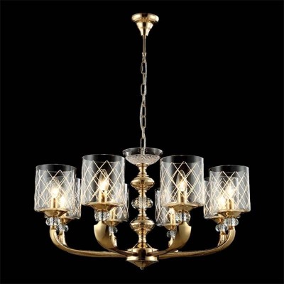 Подвесная люстра Crystal Lux Gracia SP8 Gold - изображение 3 Подвесная люстра Crystal Lux Gracia SP8 Gold - изображение 3