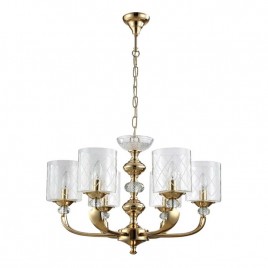 Подвесная люстра Crystal Lux Gracia SP6 Gold