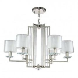 Подвесная люстра Crystal Lux Nicolas SP-PL6 Nickel/White