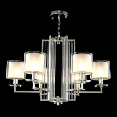 Подвесная люстра Crystal Lux Nicolas SP-PL6 Nickel/White - изображение 2 Подвесная люстра Crystal Lux Nicolas SP-PL6 Nickel/White - изображение 2