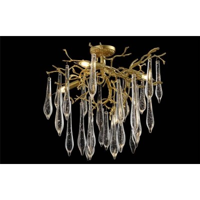 Потолочная люстра Crystal Lux Reina PL5 D600 Gold Pearl - изображение 2 Потолочная люстра Crystal Lux Reina PL5 D600 Gold Pearl - изображение 2