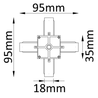 Соединитель X-образный однофазный Crystal Lux CLT 0.211 04 BL - изображение 2 Соединитель X-образный однофазный Crystal Lux CLT 0.211 04 BL - изображение 2
