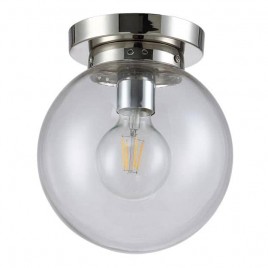Потолочный светильник Crystal Lux Mario PL1 D200 Nickel/Transparente