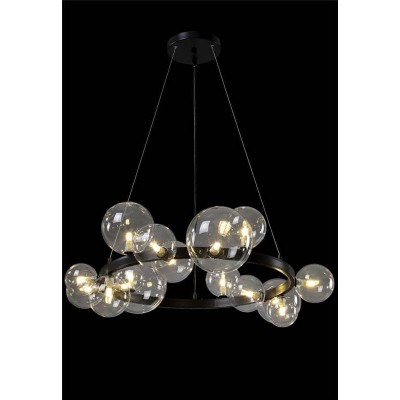 Подвесная люстра Crystal Lux Agata SP15 V2 Black/Transparente - изображение 4 Подвесная люстра Crystal Lux Agata SP15 V2 Black/Transparente - изображение 4