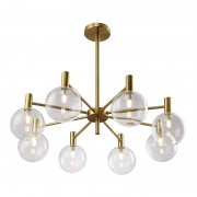 Подвесная люстра Crystal Lux Andres SP8 Bronze/Transparente