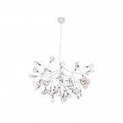 Подвесная светодиодная люстра Crystal Lux Evita SP63 White/Transparent