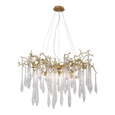 Подвесная люстра Crystal Lux Reina SP8 D1000 Gold Pearl - изображение 2 Подвесная люстра Crystal Lux Reina SP8 D1000 Gold Pearl - изображение 2