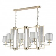 Подвесная люстра Crystal Lux Nicolas SP8 L1000 Gold/White