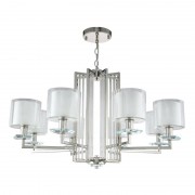 Подвесная люстра Crystal Lux Nicolas SP-PL8 Nickel/White