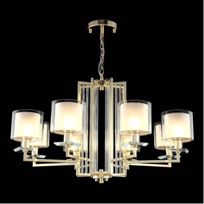 Подвесная люстра Crystal Lux Nicolas SP-PL8 Gold/White - изображение 2 Подвесная люстра Crystal Lux Nicolas SP-PL8 Gold/White - изображение 2