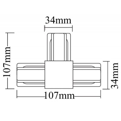 Коннектор T-образный Crystal Lux CLT 0.211 08 BL - изображение 2 Коннектор T-образный Crystal Lux CLT 0.211 08 BL - изображение 2