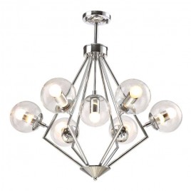 Подвесная люстра Crystal Lux Fabricio Fabricio SP7 Chrome/Transparente